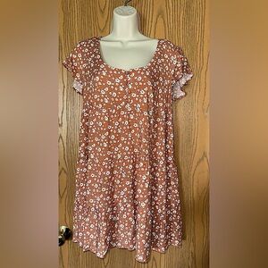 Women’s AEROPOSTALE Summer Flowey Orange Floral Sundress Size Small
